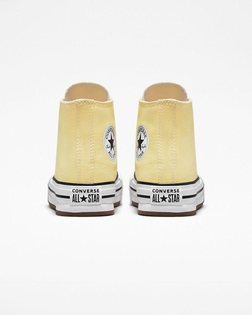 Boys' Converse Chuck Taylor All Star Lift High Top Platform Shoes Orange / White / Black | AU 49C86S